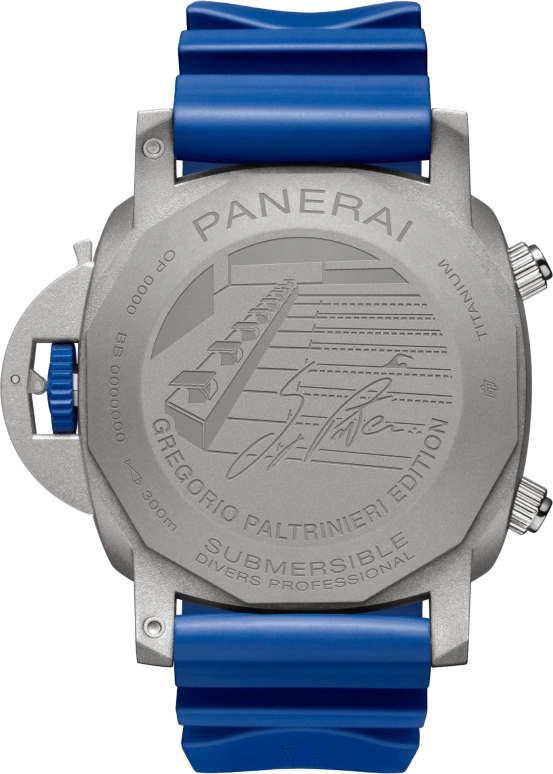 Panerai,Submersible 47mm,47mm,Titanium,Ceramic,Blue,Automatic,Chronograph,Flyback,Rattrapante,PAM01163