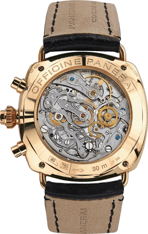 Panerai,Radiomir 42mm,42mm,Rose Gold,Black,Handwound,Chronograph,Rattrapante,PAM00147