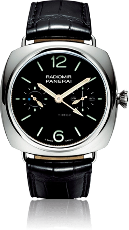 Panerai,Radiomir 48mm,48mm,Platinum,Black,Handwound,Power Reserve Indicator,Dule Time,Tourbillon,PAM00316