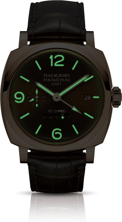 Panerai,Radiomir 1940 47mm,47mm,Goldtech,Brown,Automatic,Day,Power Reserve Indicator,Dule Time,PAM00624