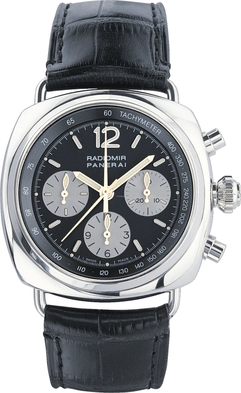 Panerai,Radiomir 42mm,42mm,Platinum,Dark Blue,Handwound,Chronograph,Rattrapante,PAM00158