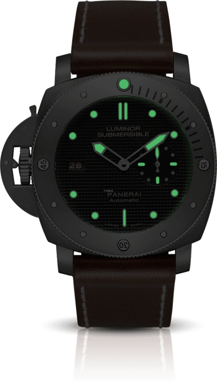 Panerai,Submersible 44mm,44mm,Stainless Steel,Black,Automatic,Day,72hours,PAM00569