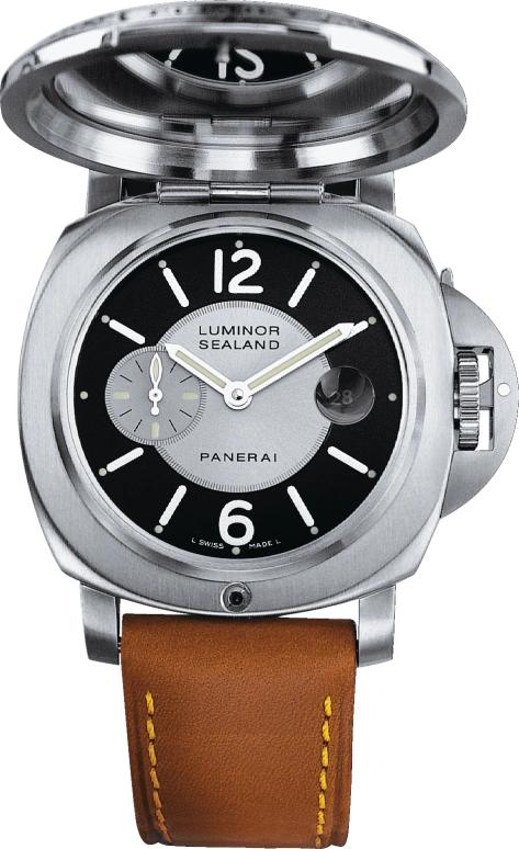 Panerai,Luminor 44mm,44mm,Stainless Steel,Black,Automatic,Day,42hours,PAM00155