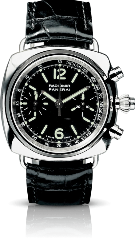 Panerai,Radiomir 40mm,40mm,Stainless Steel,Black,Handwound,Chronograph,49hours,PAM00047