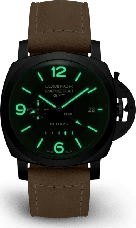 Panerai,Luminor 1950 44mm,44mm,Titanium,Ceramic,Black,Automatic,Date,Power Reserve Indicator,PAM00335