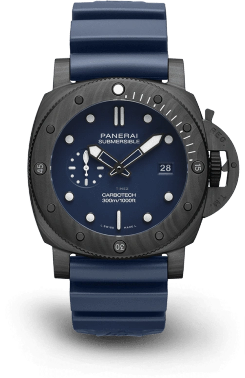 Panerai,Submersible 44mm,44mm,Titanium,Carbon,Blue,Automatic,Date,72hours,PAM01232