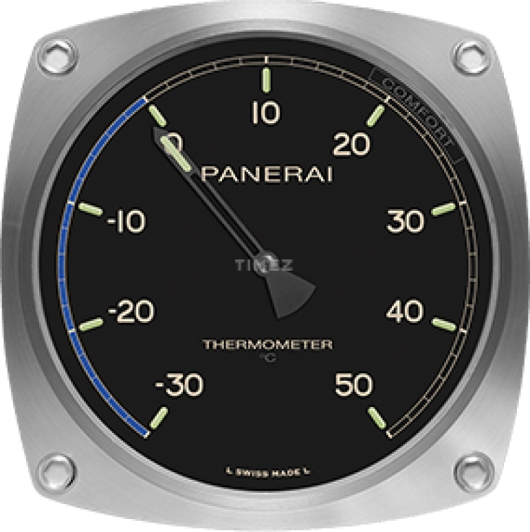 Panerai,Clocks & Instruments 200mm,200mm,Stainless Steel,Black,Mineral,Cushion,PAM00583