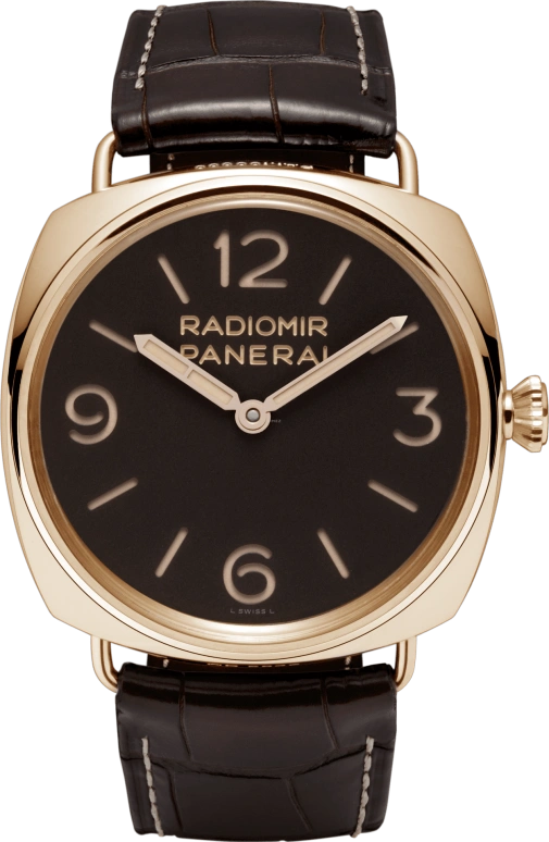 Panerai,Radiomir 47mm,47mm,Pink Gold,Brown,Handwound,Day,72hours,PAM00379