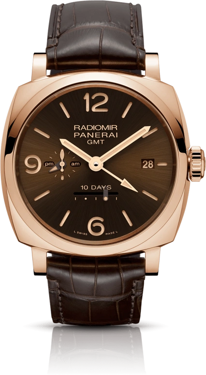 Panerai,Radiomir 1940 47mm,47mm,Goldtech,Brown,Automatic,Day,Power Reserve Indicator,Dule Time,PAM00624
