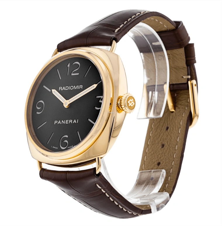 Panerai,Radiomir 45mm,45mm,Pink Gold,Black,Handwound,56hours,In-house Caliber,PAM00231