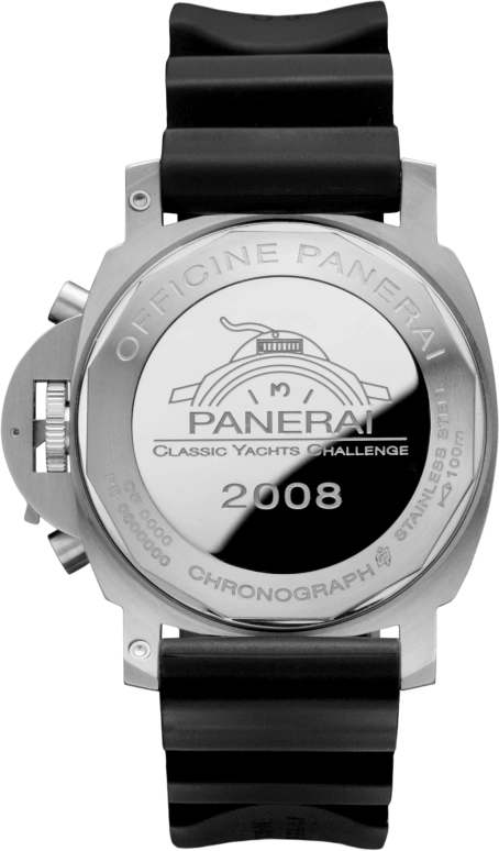 Panerai,Luminor 44mm,44mm,Stainless Steel,Black,Chronograph,46hours,In-house Caliber,PAM00308