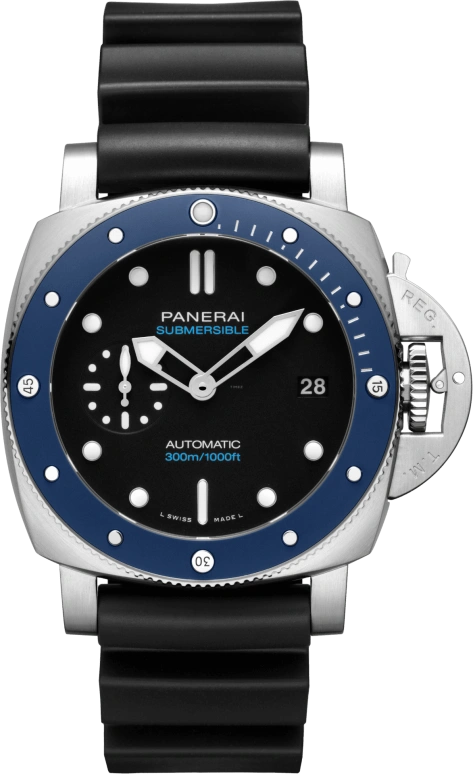Panerai,Submersible 42mm,42mm,Ceramic,Stainless Steel,Black,Automatic,Day,72hours,PAM01209