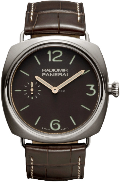 Panerai,Radiomir 47mm,47mm,Titanium,Brown,Handwound,55hours,In-house Caliber,PAM00322