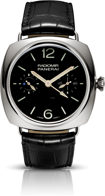 Panerai,Radiomir 48mm,48mm,Platinum,Black,Handwound,Power Reserve Indicator,Dule Time,Tourbillon,PAM00316