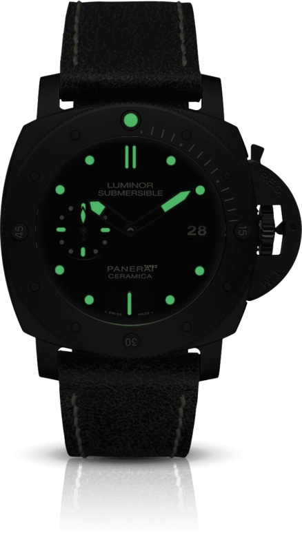 Panerai,Submersible 47mm,47mm,Ceramic,Black,Automatic,Day,72hours,PAM00508