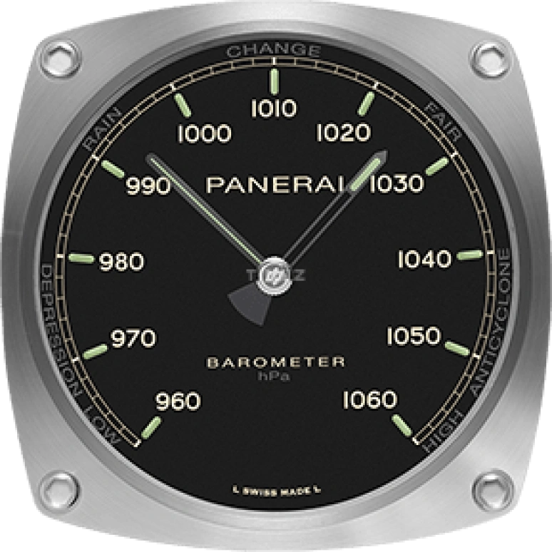 Panerai,Clocks & Instruments 200mm,200mm,Stainless Steel,Black,Mineral,Cushion,PAM00582