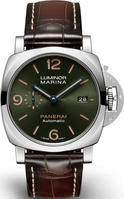 Panerai,Luminor 1950 44mm,44mm,Platinum,Green,Automatic,Day,72hours,PAM01116