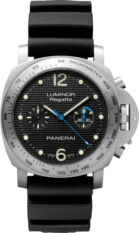 Panerai,Luminor 44mm,44mm,Stainless Steel,Black,Chronograph,46hours,In-house Caliber,PAM00308