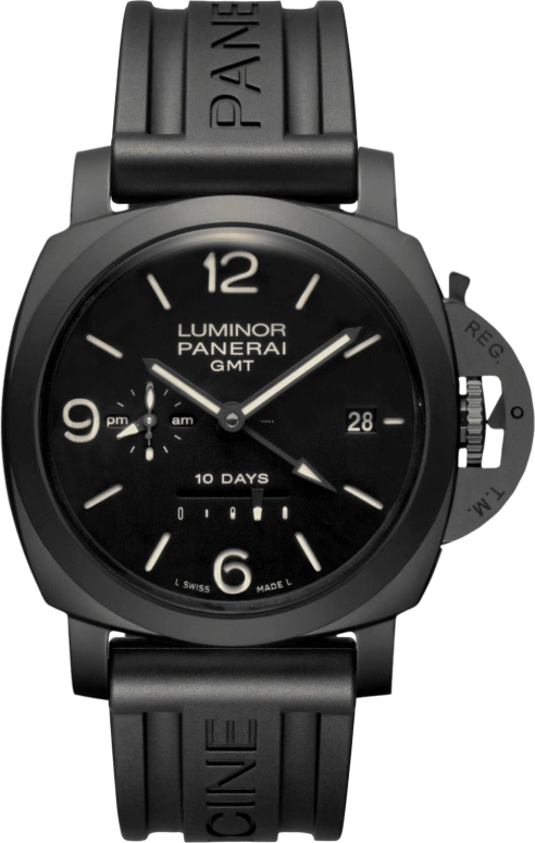 Panerai,Luminor 1950 44mm,44mm,Titanium,Ceramic,Black,Automatic,Date,Power Reserve Indicator,PAM00335