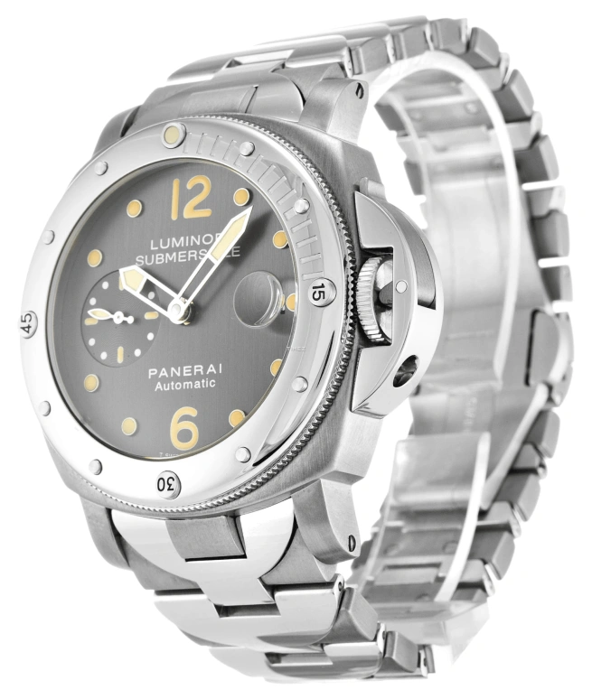 Panerai,Submersible 44mm,44mm,Titanium,Stainless Steel,Black,Automatic,Day,42hours,PAM00170