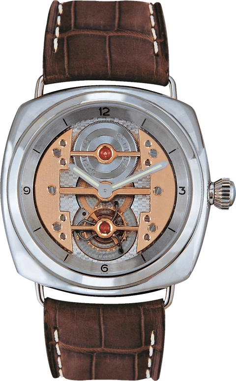 Panerai,Radiomir 42mm,42mm,Platinum,Skeleton,Rose Gold,Silver,Automatic,Tourbillon,75hours,PAM00077