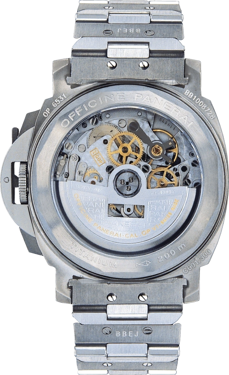 Panerai,Luminor 40mm,40mm,Titanium,Silver,Automatic,Chronograph,Flyback,Column Wheel,PAM00060