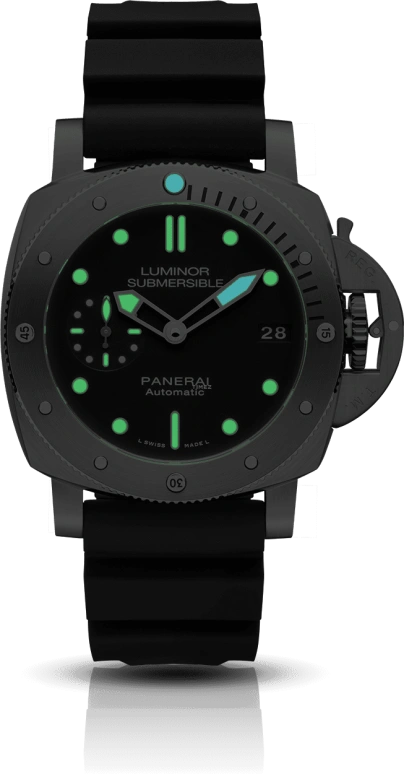 Panerai,Submersible 42mm,42mm,Stainless Steel,Black,Automatic,Date,72hours,PAM00682