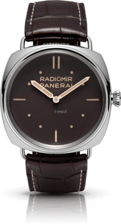 Panerai,Radiomir 47mm,47mm,Platinum,Brown,Handwound,72hours,In-house Caliber,PAM00373