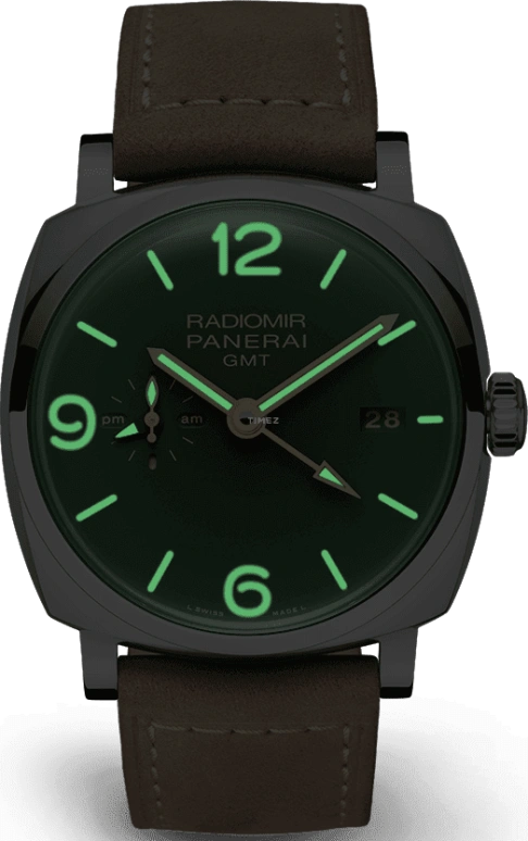Panerai,Radiomir 1940 45mm,45mm,Stainless Steel,Green,Automatic,Date,Power Reserve Indicator,PAM00998