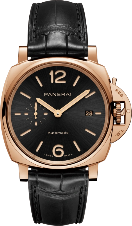 Panerai,Luminor Due 42mm,42mm,Goldtech,Black,Automatic,Date,72hours,PAM01041