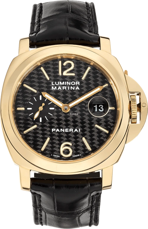 Panerai,Luminor 44mm,44mm,Yellow Gold,Black,Automatic,Day,42hours,PAM00140