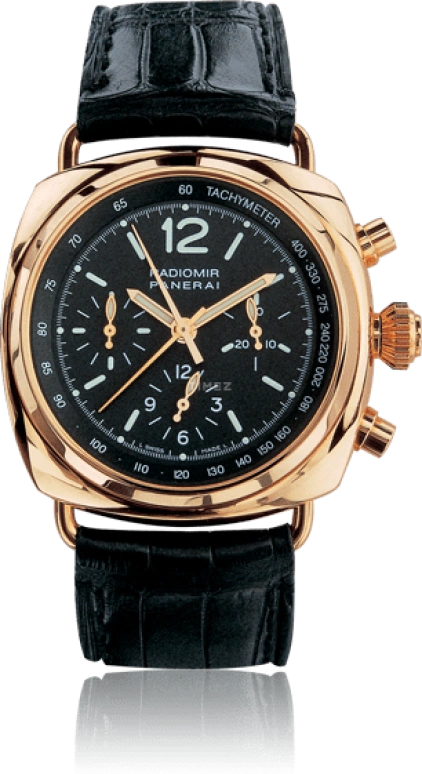Panerai,Radiomir 42mm,42mm,Rose Gold,Black,Handwound,Chronograph,Rattrapante,PAM00147