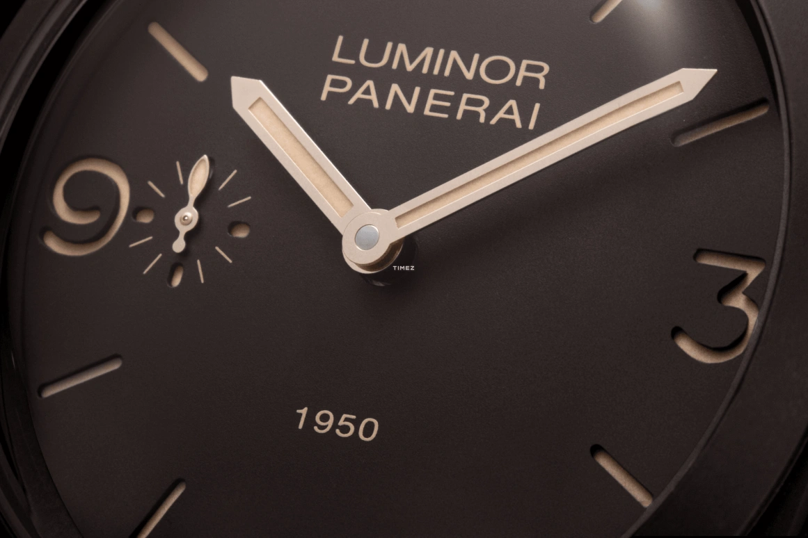 Panerai,Luminor 1950 47mm,47mm,Composite,Brown,Handwound,72hours,In-house Caliber,PAM00375