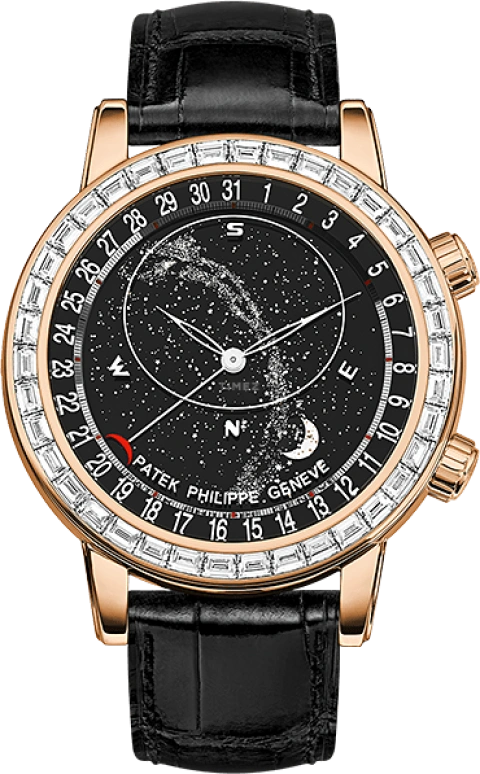 Patek Philippe,Grand Complications 44mm,44mm,Rose Gold,Black,Automatic,Moonphase,Day,Sky Chart,Jacques Bermon Webster II,Wilber Pan,Kyle Kuzma,La Flame,Will Pan,6104R,6104R-001