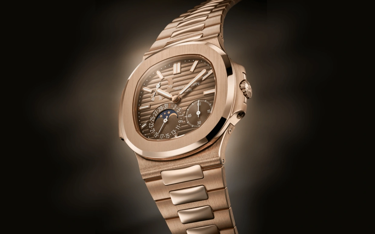 Patek Philippe,Nautilus 40mm,40mm,Rose Gold,Coffee,Gradient,Brown,Automatic,Moonphase,Day,Power Reserve Indicator,Odell Cornelious Beckham,Odell Beckham Jr.,OBJ,5712,5712/1R-001