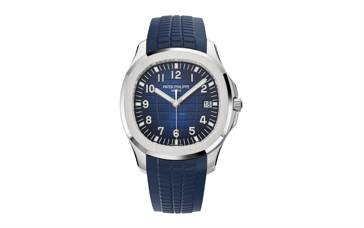 Patek Philippe,Aquanaut 42.20mm,42.20mm,White Gold,Blue,Automatic,Hollow Out,45hours,5168G,5168G-001