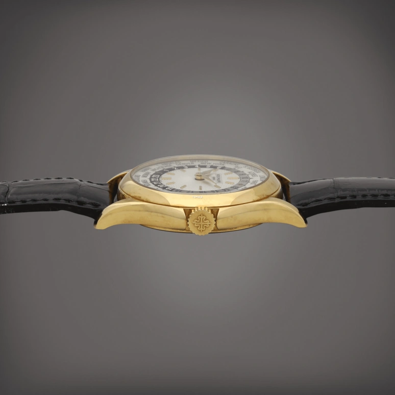 百达翡丽,复杂功能时计 37毫米,37毫米,黄金,银白色,自动上弦,世界时,昼夜显示,5110J,5110J-001