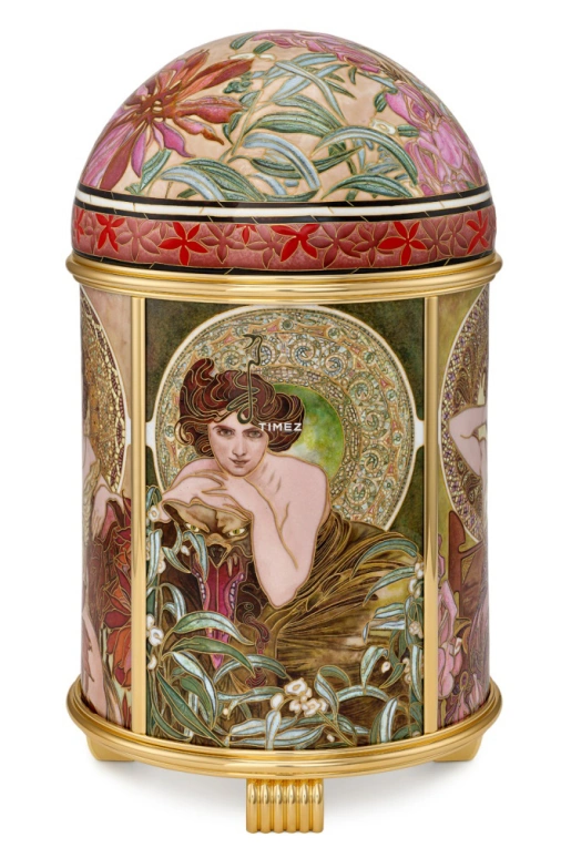 百达翡丽,圆顶时钟 ,黄金,黄金色,多色,机电式,自制机芯,珐琅,20157M,20157M-001