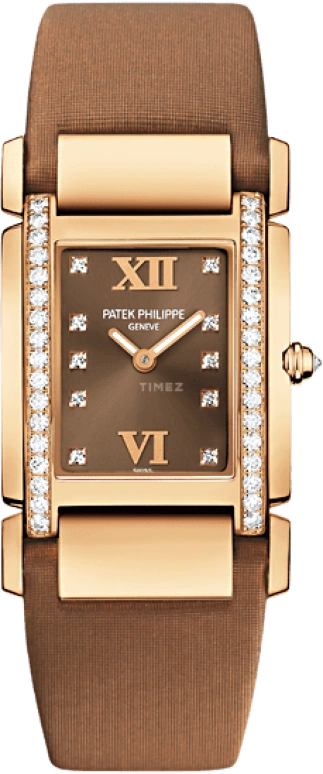 Patek Philippe,Twenty~4 25.10mm,25.10mm,Rose Gold,Brown,Quartz,In-house Caliber,Sapphire,4920R,4920R-001