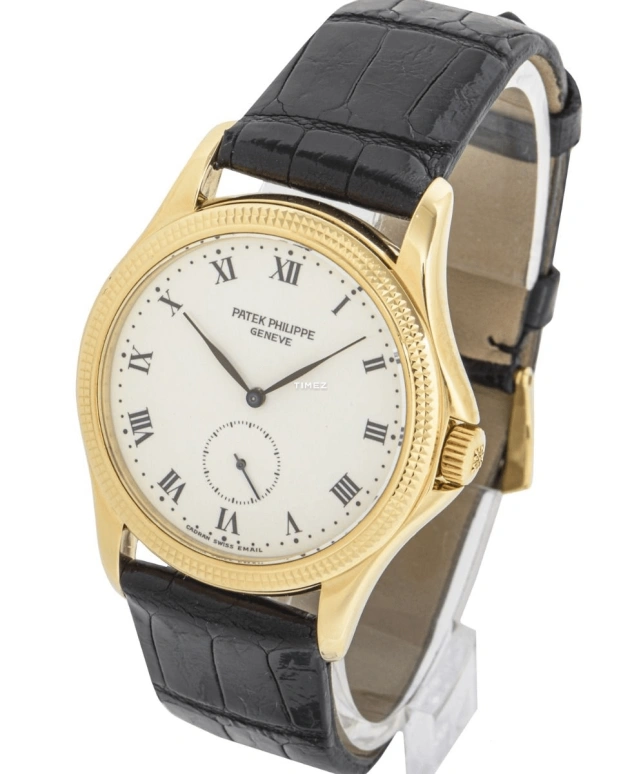 Patek Philippe,Calatrava 35mm,35mm,Yellow Gold,White,Handwound,44hours,In-house Caliber,5115J,5115J-001