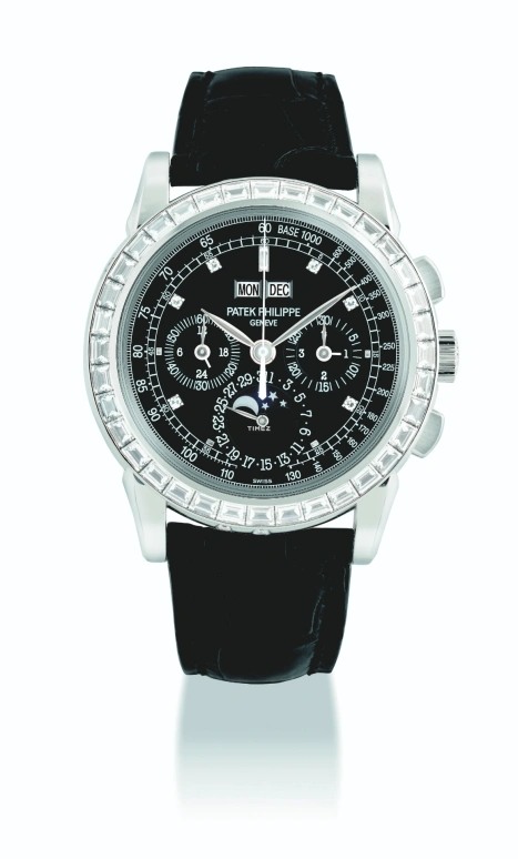 Patek Philippe,Grand Complications 40mm,40mm,Platinum,Black,Handwound,Chronograph,Moonphase,Perpetual Calendar,Leap Year,60hours,In-house Caliber,5971P,5971P-001