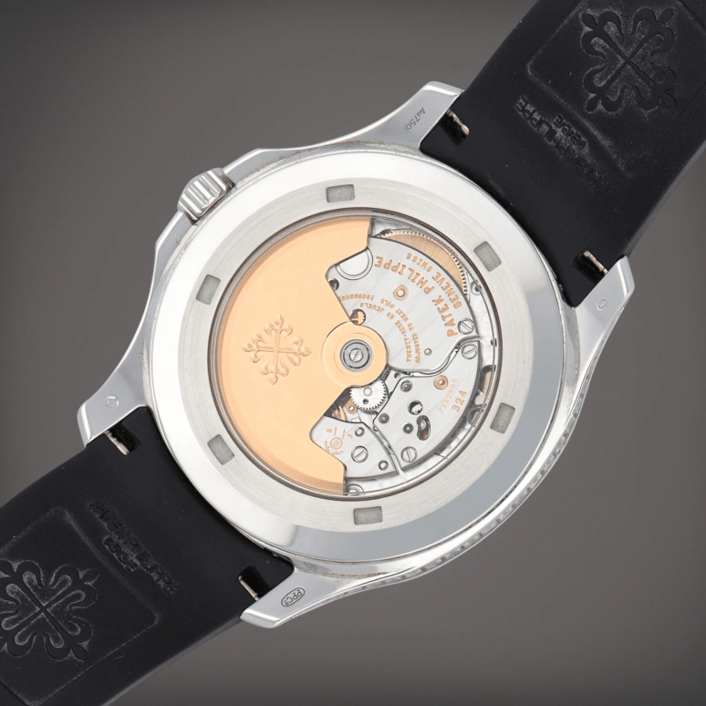 百达翡丽,Aquanaut 40毫米,40毫米,白金,黑色,自动上弦,日历,45小时,手雷,5167,5167/300G-010