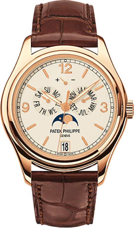 Patek Philippe,Complications 39mm,39mm,Rose Gold,Beige,Automatic,Moonphase,Annual Calendar,Month,Date,45hours,In-house Caliber,5146R,5146R-001