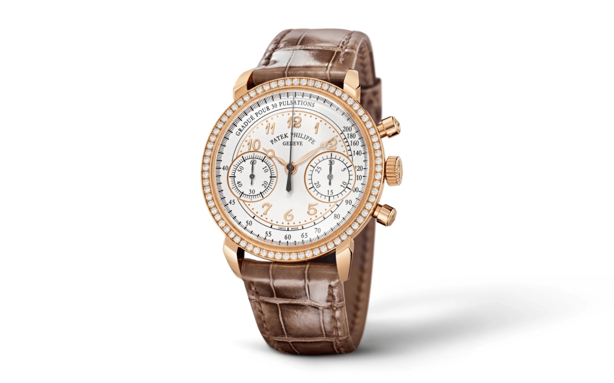 Patek Philippe,Complications 38mm,38mm,Rose Gold,Silver,Handwound,Chronograph,Column Wheel,7150,7150/250R-001