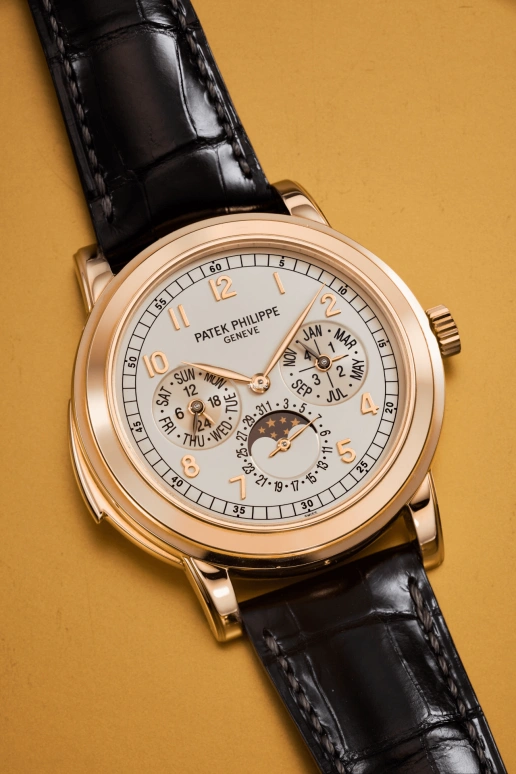 Patek Philippe,Grand Complications 42mm,42mm,Rose Gold,Silver White,Automatic,Moonphase,Perpetual Calendar,Leap Year,Month,48hours,In-house Caliber,5074R,5074R-012