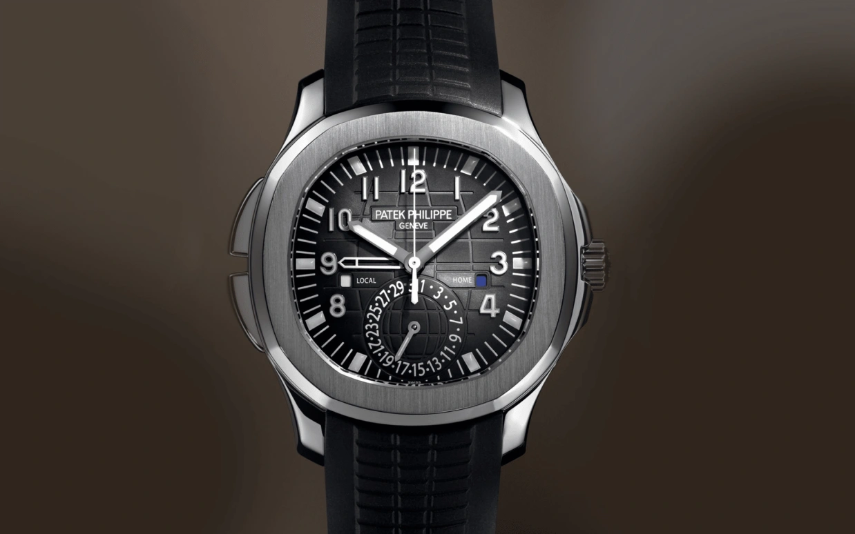 Patek Philippe,Aquanaut 40.80mm,40.80mm,Stainless Steel,Black,Automatic,Day,Dule Time,5164A,5164A-001