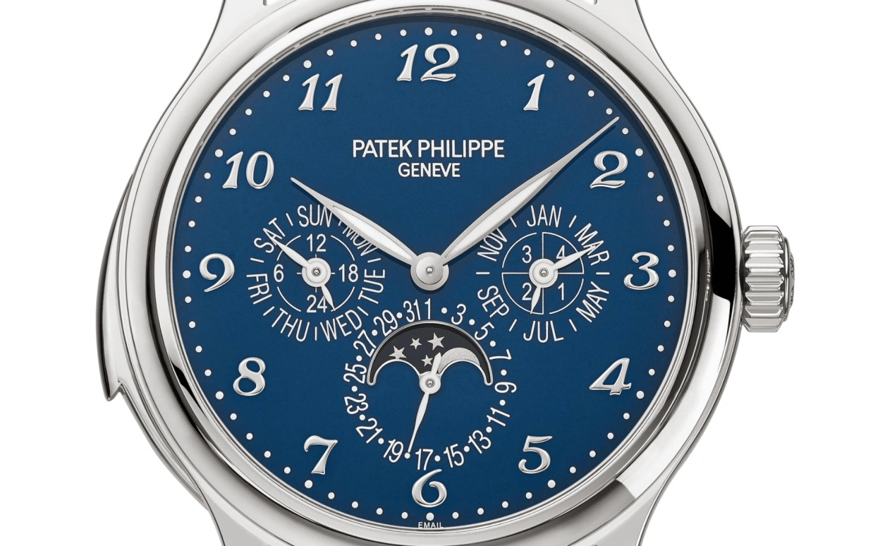 Patek Philippe,Grand Complications 42mm,42mm,White Gold,Blue,Automatic,Moonphase,Perpetual Calendar,Leap Year,Month,48hours,In-house Caliber,5374G,5374G-001