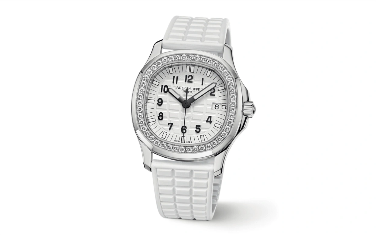 Patek Philippe,Aquanaut 35.60mm,35.60mm,Stainless Steel,White,Quartz,Day,In-house Caliber,5067A,5067A-024