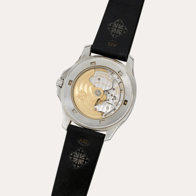 百达翡丽,Aquanaut 38毫米,38毫米,精钢,黑色,自动上弦,日历,自制机芯,手雷,5065A,5065A-001