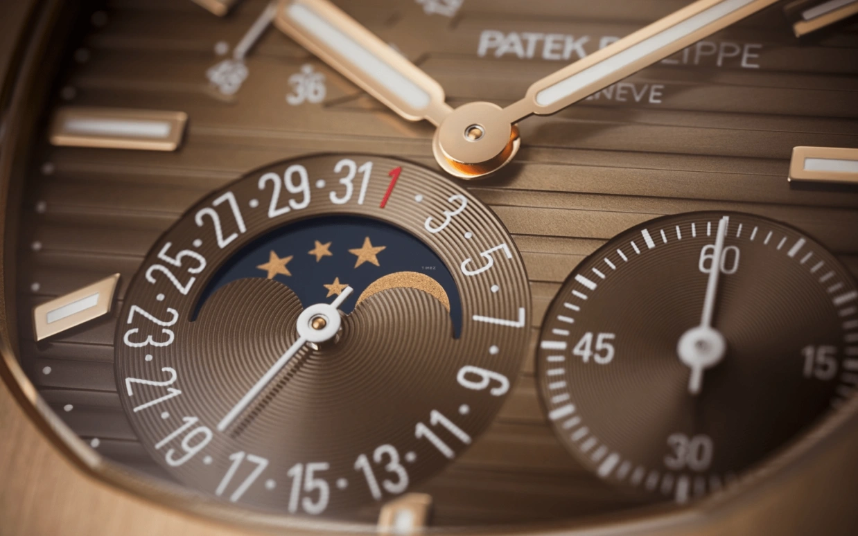 Patek Philippe,Nautilus 40mm,40mm,Rose Gold,Coffee,Gradient,Brown,Automatic,Moonphase,Day,Power Reserve Indicator,Odell Cornelious Beckham,Odell Beckham Jr.,OBJ,5712,5712/1R-001